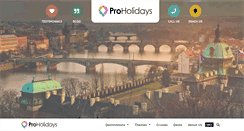 Desktop Screenshot of pro-holidays.com