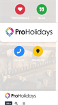Mobile Screenshot of pro-holidays.com